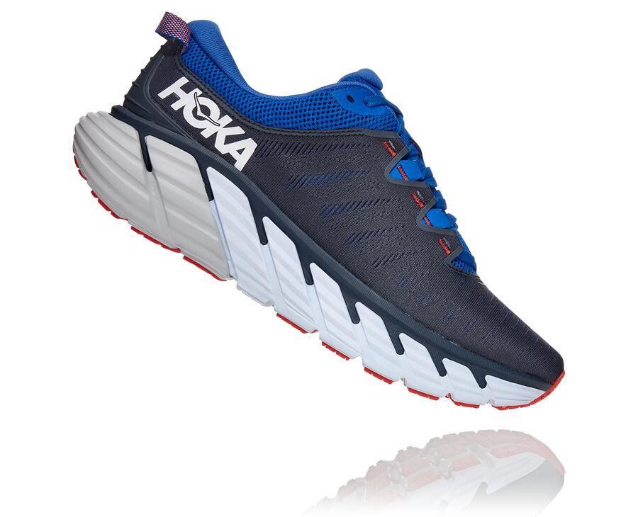 Hoka One One Koşu Ayakkabısı Erkek Siyah/Mavi - Gaviota 3 - WH8729045